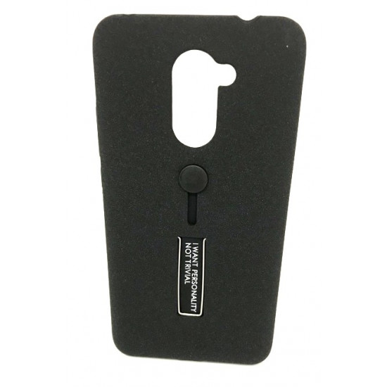 Capa Kickstand Matte Con Alza De Dedo Huawei Y7 2017 Negro